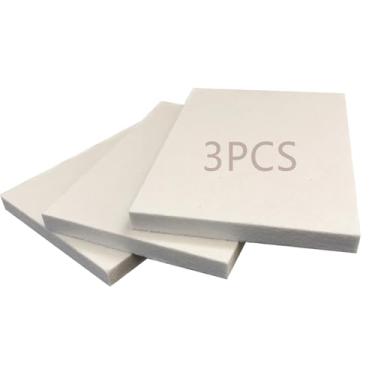 Imagem de Placa de isolamento térmico de fibra cerâmica 2300F para forno de lareira, forja, forno, forno de pizza (300 * 300 * 20 mm)