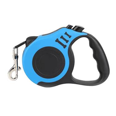 Imagem de Guia para cães retrátil caminhada de animais estimação com cabo anti-derrapante pequenos e médios gatos lar viagem