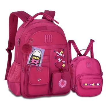 Imagem de Kit Mochila e Lancheira Térmica Feminino Premium Rebecca Bonbon - Clio