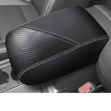 Imagem de yimoyop Capa de console central para Honda CR-V 2012-2016 2015 2014 2013 capa de apoio de braço de couro PU console intermediário almofada anti-arranhões acessórios interiores automotivos