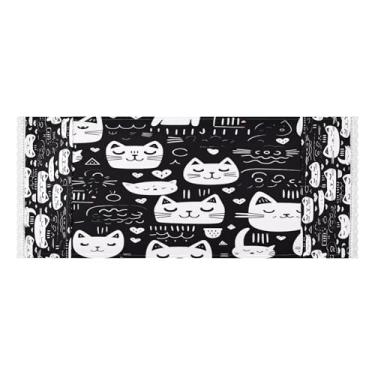 Imagem de Wassud Capas engraçadas para lavadora e secadora de desenho de pata de gato, protetor de lavadora com sacos de armazenamento, capa de geladeira à prova de poeira com bolsos para lavanderia doméstica