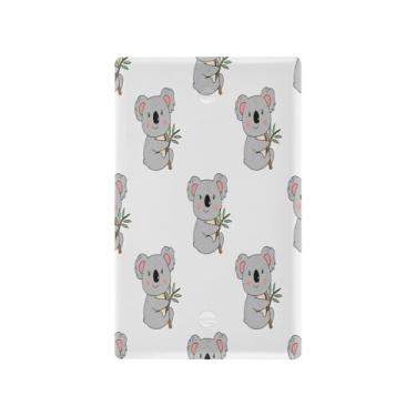 Imagem de Wassud Cute Koalas Light Switch Cover Plate Decorativas para Tomadas Elétricas Placa de Parede em Branco