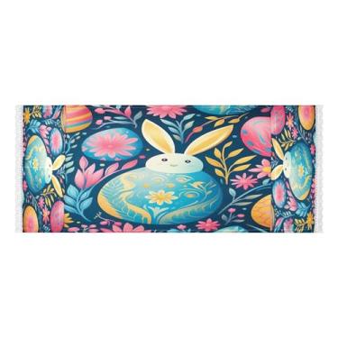 Imagem de Wassud Capas abstratas para lavadora e secadora de coelho, protetor de lavadora com sacos de armazenamento, capa de geladeira à prova de poeira com bolsos para lavanderia doméstica, cozinha, 120 x 55