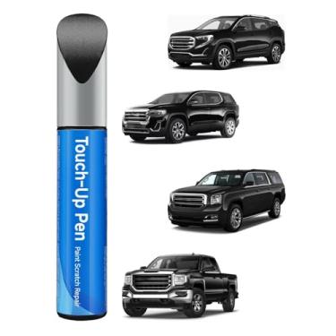 Imagem de Tinta de retoque de ébano preta 41/41C/WA8555/GBA/20/WA848 compatível com GM General Motors, Chevy, GMC, Buick, Cadillac, tinta de retoque de correspondência exata para reparo de arranhões de carro