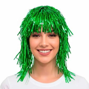Imagem de Peruca Metalizada Verde 30cm - Aliança