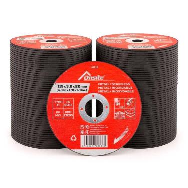 Imagem de Kit Disco De Corte 4.1/2`` X 3,2Mm X 7/8`` Com 200 Un Onsite