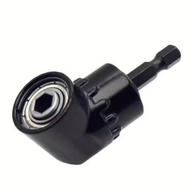 Imagem de Chave de ângulo reto de 105 graus, adaptador de extensão de broca de chave de fenda elétrica com soquete magnético sextavado de 6 mm e unidade de troca rápida sextavada de 1/10.2 cm - Pacote com 1