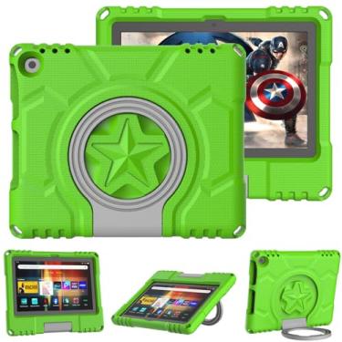 Imagem de Lainergie Capa infantil para iPad de 8 polegadas para tablet, capa à prova de choque à prova de crianças para tablet, verde