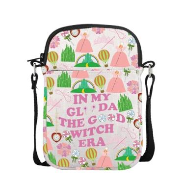 Imagem de UJIMS Presente inspirado no filme Wizard of Dorothy Glinda Good Witch Bolsa tiracolo Wizard Movie Fans Gift Magic Wand Gift, Bolsa Wizardmoviebag