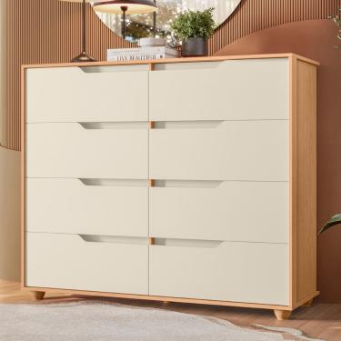 Imagem de CÃ´moda Flex 8 Gavetas com PÃ©s Doble Albatroz