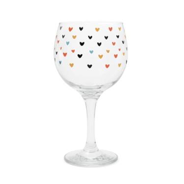 Imagem de Taça Vidro Drink Gin 655ml Estampa Corações