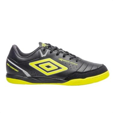 Imagem de Chuteira Futsal Masculina Umbro Neo-Comfort (Preto/Limão/Branco, BR, Adulto, Numérico, 36)