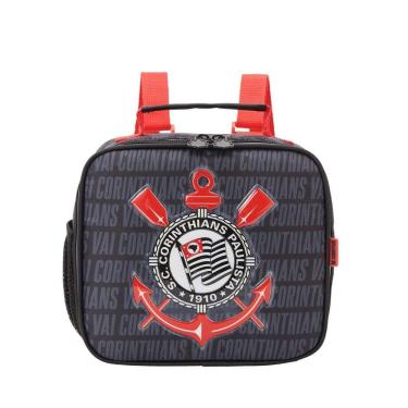 Imagem de Lancheira Mochila Infantil Térmica Escolar Corinthians