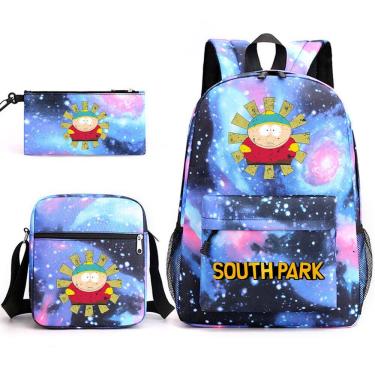 Imagem de Conjunto de mochilas escolares South Parks Erics Cartmans Nylon Kids