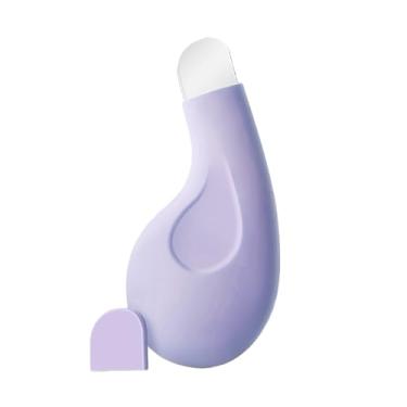 Imagem de Ferramenta de remoção de cravos para limpeza profunda/raspador facial de silicone com tampa/lâmina de aço inoxidável/limpeza facial, removedor de cabeça preta para rosto