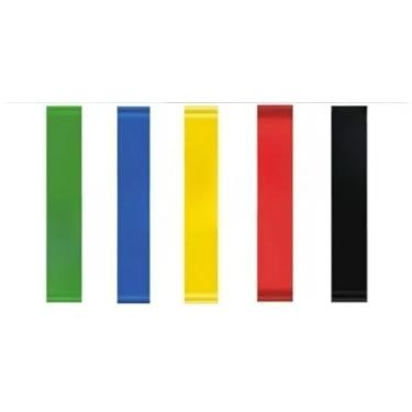 Imagem de Kit Mini Band 5 Faixas Elásticas de Tensão Muscular para Treino(10)