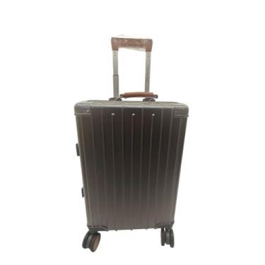 Imagem de Mala de viagem bordo luxo cadeado TSA Rodinha 360° material polycarbonato com alumínio