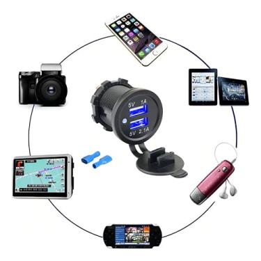 Imagem de TOMADA VEICULAR 2 USB 2.1A 1.0A - BIVOLT - ASX