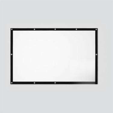 Imagem de Ecrã De ProjeçãO RetráTil PortáTil DobráVel, Tela Mate, Alta DefiniçãO(150-140x280CM)