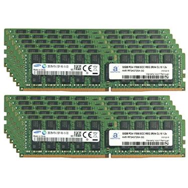 Imagem de Adamanta Atualização de memória de servidor de 384 GB (12 x 32 GB) compatível com Dell PowerEdge R730 DDR4 2133MHz PC4-17000 ECC Chip registrado 2Rx4 CL15 1.2v DRAM RAM