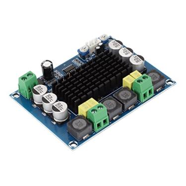 Imagem de Akozon Placa Amplificadora de Canal Duplo 2x120W Placa Amplificadora Digital HIFI para Subwoofers - de Potência Eficiente para Sistemas DC 12V-24V