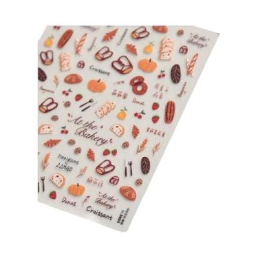 Imagem de Adesivos De Unhas Para Festa De Frutas: Abacaxi, Pitaya, Kiwi, Maçã, M