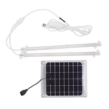 Imagem de Pissente Solar Grow Light LED Grow Lamp Solar Powered Plant Lights Estufa Crescer Luzes para Plantas de Interior Ao Ar Livre, 1-10 Level Control Switch, Geração de Energia Dupla Face 10W (20w)