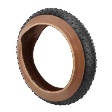 Imagem de HUIOP Rua Dobrável da Neve da Praia Polegada do Pneu 20x4 Bicicleta de Borracha de Pouco Peso 60Tpi (Preto Amarelo)