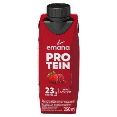 Imagem de Bebida Láctea Zero Lactose Frutas Vermelhas 23g 250ml Emana