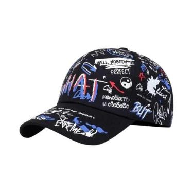 Imagem de Bonés De Beisebol Unissex Com Estampa De Grafite Coreano, Proteção Sol
