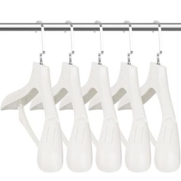 Imagem de Cabides para roupas, plástico DEDU, 45 cm de largura, ombros, pacote c