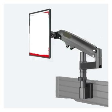 Imagem de BEGWVDJTP Suporte de tela de monitor M60 Console mesa partição estação de trabalho rack de mesa suporte vertical de parede