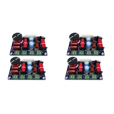 Imagem de Sprressal 4 peças 3-Way 250W 850/5200Hz divisor de frequência DIY alto-falante filtro circuito agudos graves médios HiFi áudio estéreo crossover