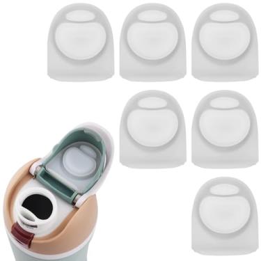Imagem de Joshey Pacote com 6 tampas de substituição de vedação de borracha, compatível com Owala Freesip tampa de bico de garrafa de água de 680 g - peças de reposição de vedação de silicone (transparente)