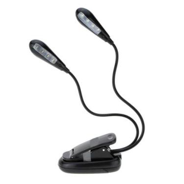 Imagem de Luminária Presilha C/8 Leds,2 Hastes Para Estante Partitura - Aj Som A