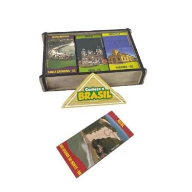 Imagem de Conheça o brasil estados e capitais brinquedo de encaixe - MANINHO