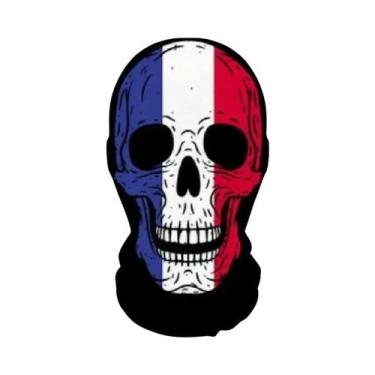 Imagem de Máscara De Esqueleto Assustadora Para Halloween, Capuz De Malha Elásti