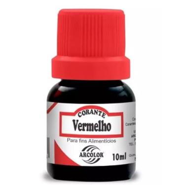 Imagem de Corante Líquido Alimentício Arcolor 10ml vermelho