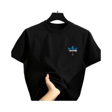 Imagem de Camiseta Unissex De Algodão Puro Com Estampa De Desenho Animado Estilo