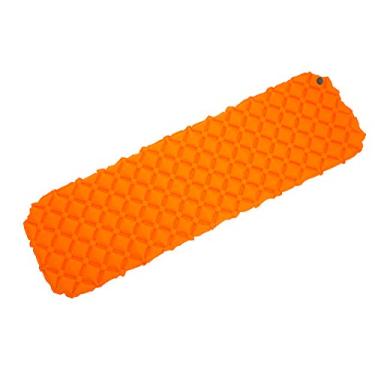 Imagem de Almofada de dormir impermeável para acampamento/mochilão/caminhada/viagem, colchão de ar ultraleve, barraca única/pessoa laranja