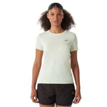 Imagem de Camiseta Feminina New Balance Sport Essentials Verde, Verde, G
