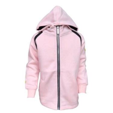 Imagem de Blusa Casaco Moletom Infantil Menina Aberto Touca Ziper-Masculino