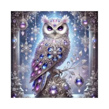 Imagem de Pintura Em Diamante DIY De Coruja, Suprimentos De Artesanato Em Acríli