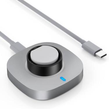 Imagem de Hexasider Carregador compatível com anel ultrahumano, base de carregamento com cabo USB-C para anel ultrahuman Air, tamanho 8