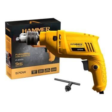 Imagem de Furadeira Martelete De Impacto 3/8 Pol 10Mm Concreto E Madei