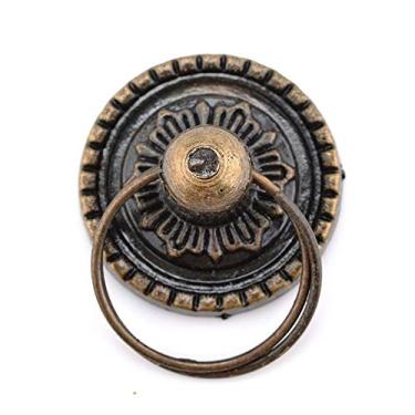 Imagem de BAZAC Puxadores de armário de cozinha de bronze retro, puxadores de porta de armário, puxador de móveis de armário vintage, caixa de jóias, puxadores de gaveta - bronze