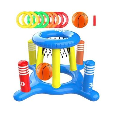 Imagem de Conjunto De Jogo De Arremesso De Anéis Infláveis, Brinquedos Flutuante