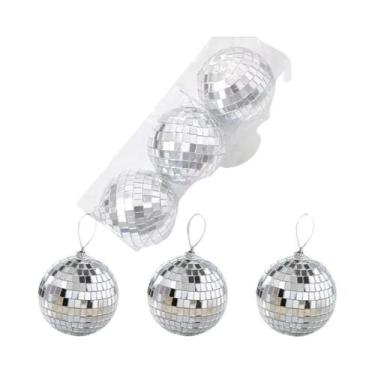 Imagem de Bola Espelhada Prateada 4D 20PCS Decoração Para Árvore De Natal Para F