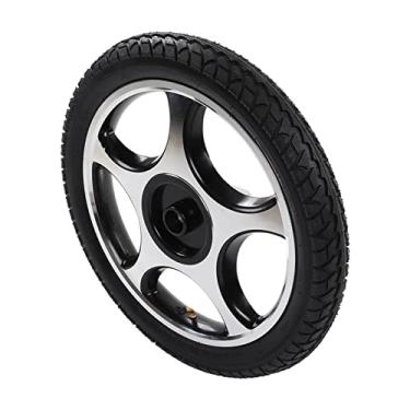 Imagem de Fafeicy Roda de Cadeira de Rodas Elétrica, Material de Borracha, Rodízio Inflável de 16 Polegadas para Cadeiras de Rodas de Substituição e Scooters de Mobilidade