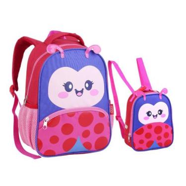 Imagem de Kit Mochila Costas Lancheira Infantil ZOOP Creche - Seanite